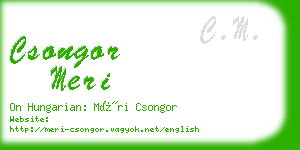 csongor meri business card